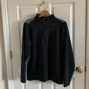 Nike Sphere Dry Quarter Zip Lightweight Black Coat Size Large